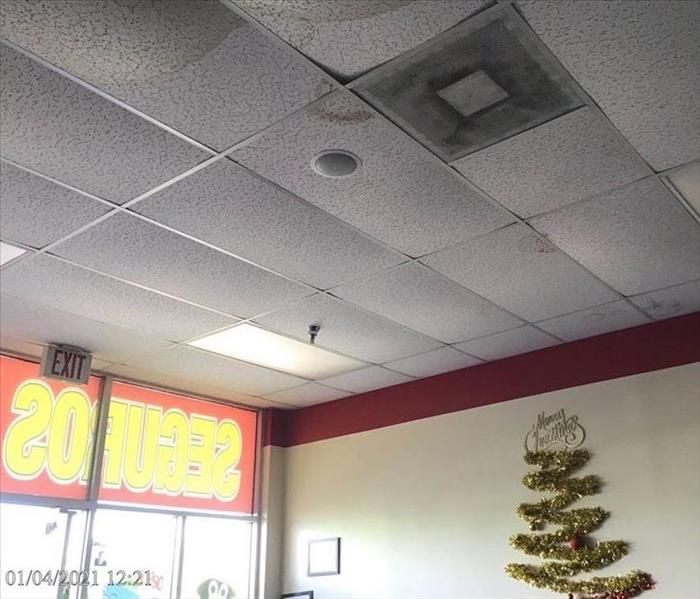 Ceiling fixed after water damage