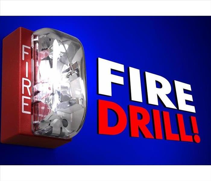 Fire Drill words in 3d